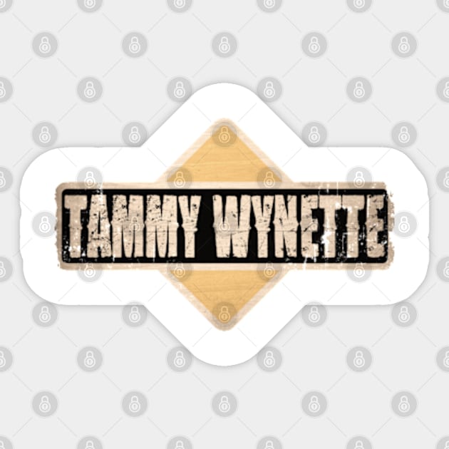 Tammy Wynette - country music Sticker by Kokogemedia Apparelshop